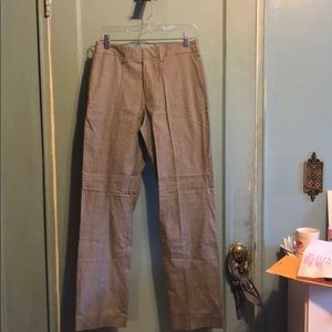 Light grey J Crew pleated women’s suiting trousers